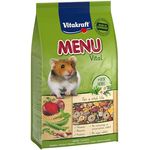 Vitakraft Menu Vital, Hamsterfutter mit Gemüse und Nüssen, enthält lebenswichtige Vitamine und Mineralien, 1kg, ohne Zuckerzusatz
