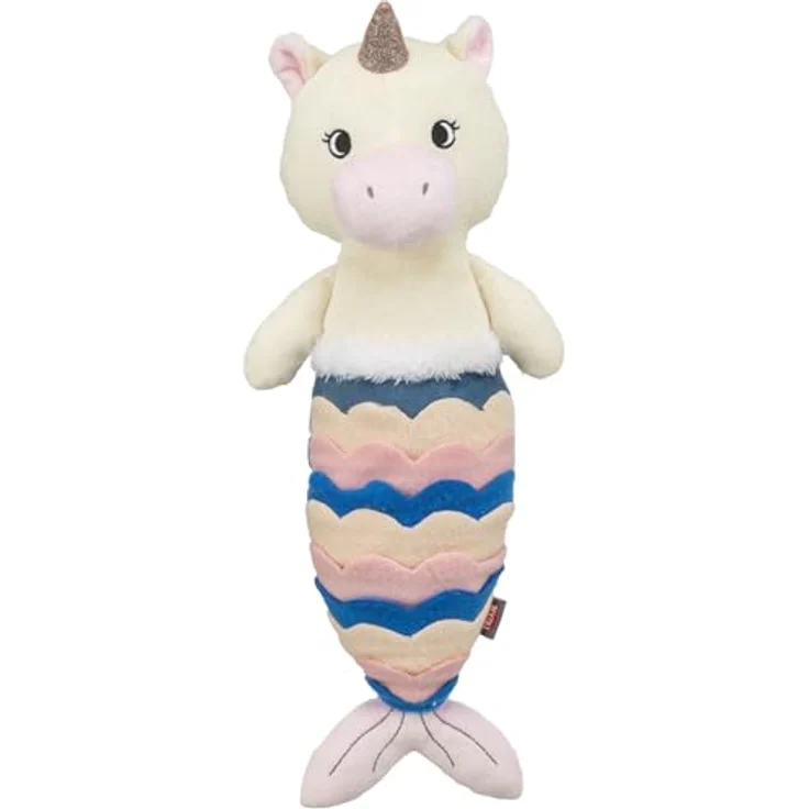 TRIXIE Mythical Creature, Plüschtier aus recyceltem Material mit Quietscher, interaktives Hundespielzeug zum Kuscheln und Spielen – Bild 1