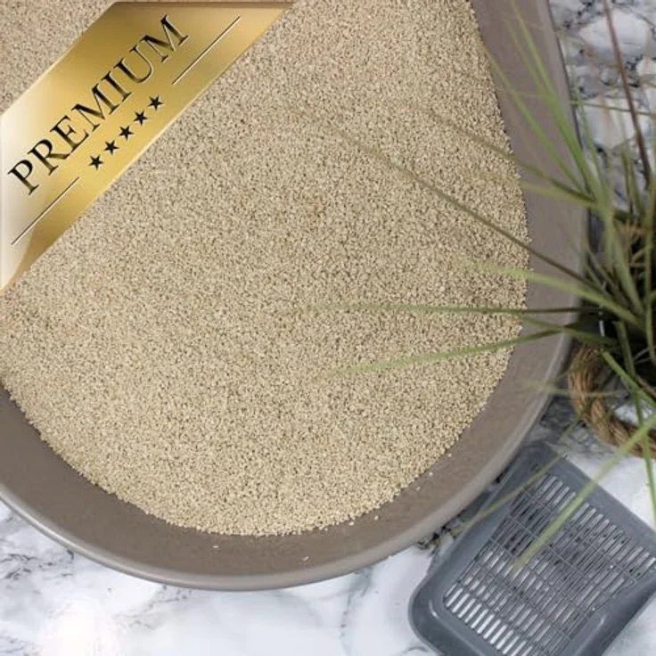 Lyra Pet® Lyra Power Grasfaser Klump Katzenstreu, 3 x 10 Liter, natürliche und biologisch abbaubare Streu mit 500% Saugkraft, staubarm und parfümfrei, geeignet für empfindliche Katzen – Bild 4