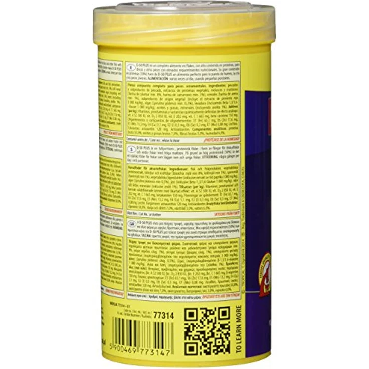 Tropical D-50 Plus Flockenfutter für Diskus und tropische Fische, proteinreich, reich an Astaxanthin und Vitaminen, 250 ml – Bild 3