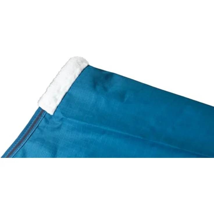 RL24 Winterdecke Weidedecke 600D Basicline, atmungsaktive & wasserdichte Pferdedecke mit Innenfutter, Kreuzbegurtung, Petrol/Graphit, 125 cm (200g/m² Füllung) – Bild 5
