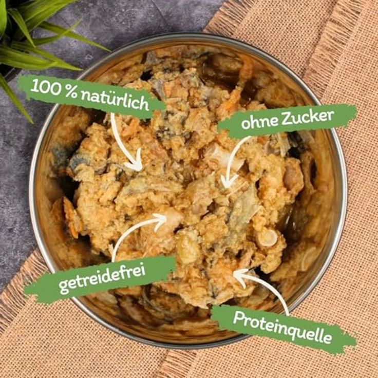 Lyra Pet Mia's 100% Lachs Katzen Nassfutter, 18 x 400 g, getreidefrei & ohne Zuckerzusatz, natürlich & ohne Zusatzstoffe, proteinreich & mineralstoffreich – Bild 2