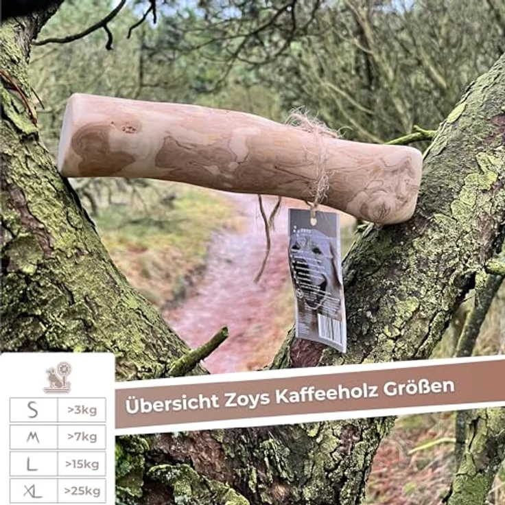 ZOYS Kaffeeholz für Hunde, Natürlicher Kauknochen L zur Zahnreinigung & Zahngesundheit, langlebig & risikoarm, 100% natürlich, perfekt für große Hunde – Bild 5