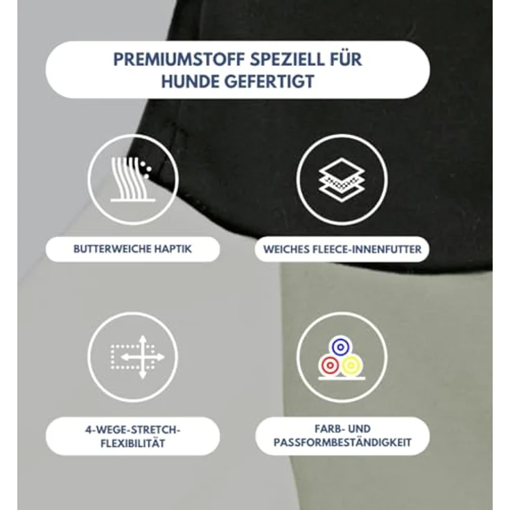 Spark Paws Hunde-Kapuzenpullover XL, Premium-Qualität mit beruhigendem Fleece-Innenfutter, Olive Cream, ideal für große Rassen – Bild 5