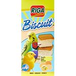 Riga 6 Kekse mit Ei für Vögel, 65 g - Ergänzungsnahrung zur abwechslungsreichen Ernährung und Aktivitätsförderung