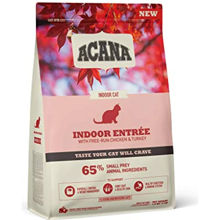ACANA Cat Indoor Entrée, 1,8kg Trockenfutter für Katzen mit Huhn und Truthahn – Bild 2