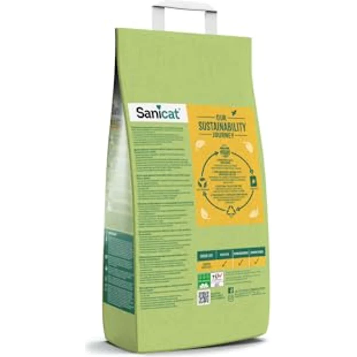 Sanicat Klumpstreu Recycled Corn Cob, 6 l, ausgezeichnete Absorption und natürliche Geruchsbindung, umweltfreundlich und biologisch abbaubar – Bild 3