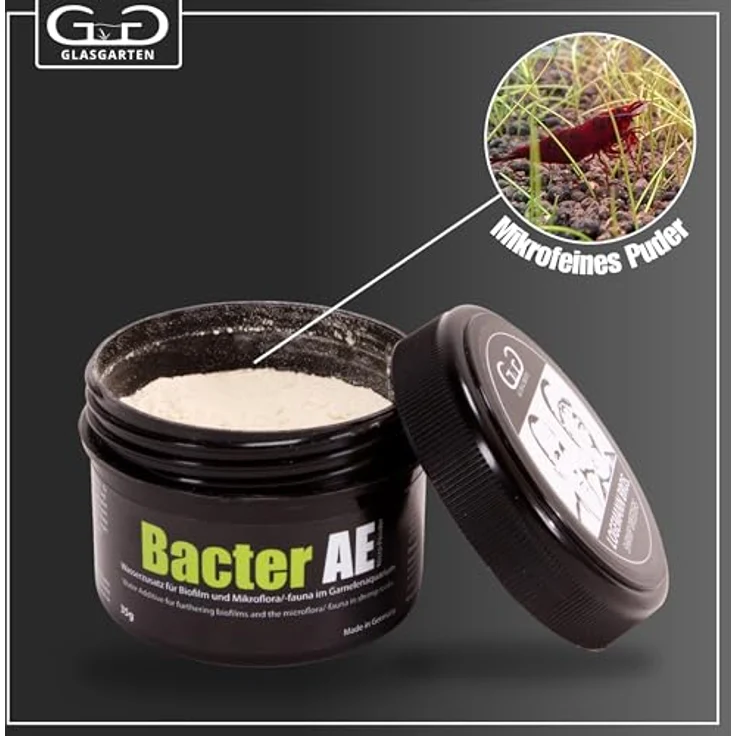 GG GLASGARTEN Bacter AE | 35g – Premium Wasserzusatz mit Mikroorganismen für verbesserte Wasserqualität und Biofilmförderung im Aquarium – Bild 5