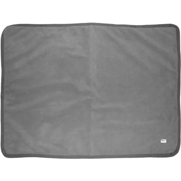 EQuest Hundeplatzdecke Alpha Fleece, rutschfeste Hundedecke in Grau/Anthrazit, 100 x 150 cm, pflegeleicht und komfortabel
