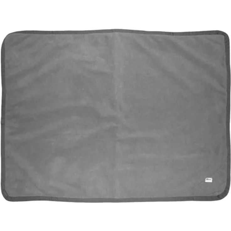 EQuest Hundeplatzdecke Alpha Fleece, grau/anthrazit, rutschfeste Unterseite, pflegeleicht, 75 x 100 cm – Bild 1