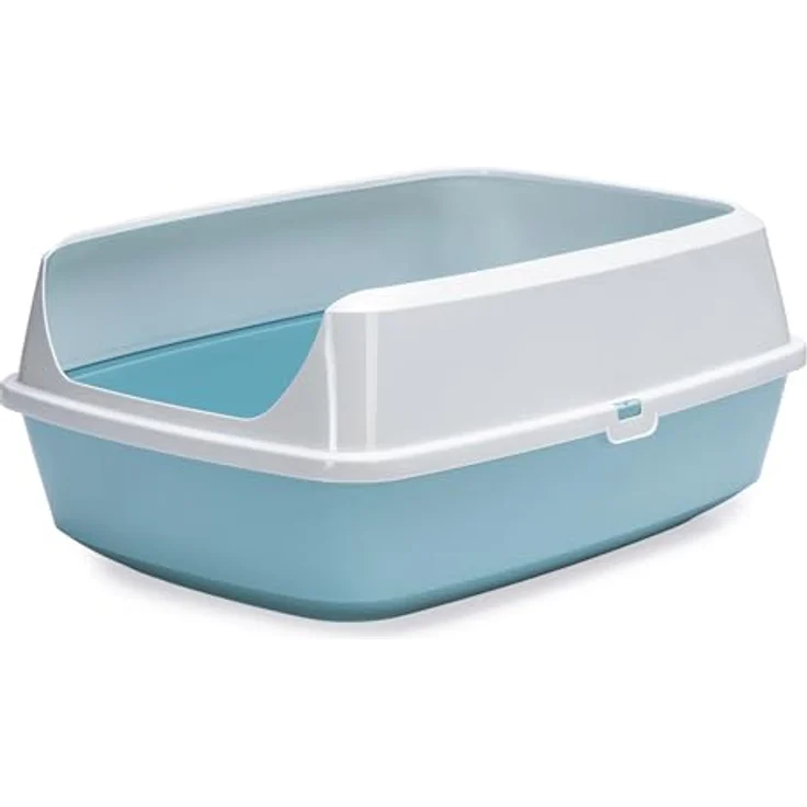 Karlie Katzentoilette Mary Loo, offene Katzentoilette aus 90% recyceltem Material, Aquarelle, L: 50 B: 38,3 H: 21,4 cm – Bild 3