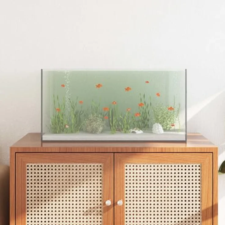 vidaXL Aquarium Transparent 60 x 30 x 30 cm, rechteckiges Glasbecken mit modernem Design, pflegeleicht und vielseitig einsetzbar – Bild 2
