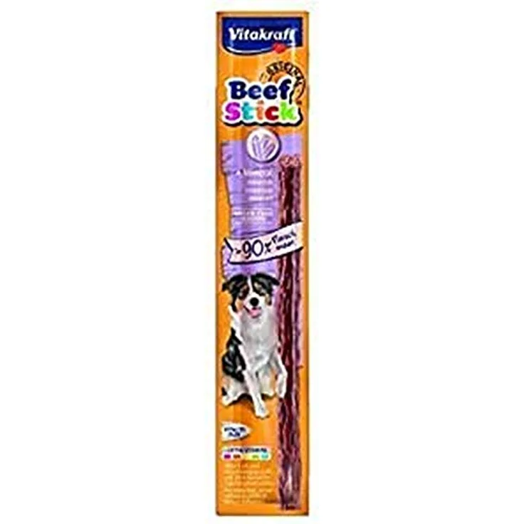 Vitakraft Vtk.Beef-Stick Junior 50 Stück, hochwertiger Hundesnack mit Rindfleisch, 500 g