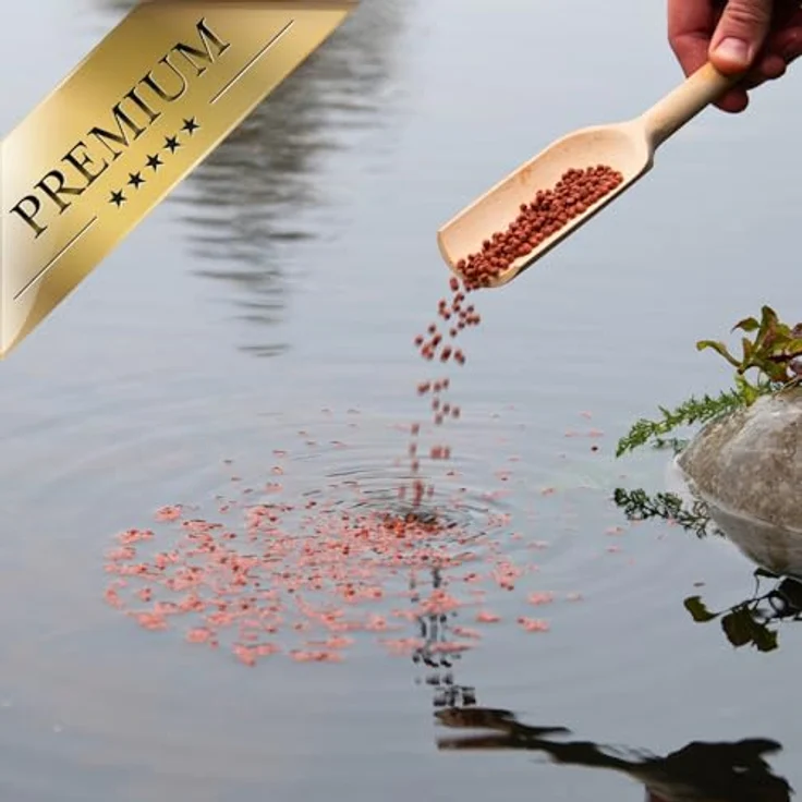 Lyra Pond® 2 x 10 L (7,4 kg) Pond Colour Astax Koi Pellets, proteinreiches Fischfutter mit Astaxanthin für kräftige Farben – Bild 4