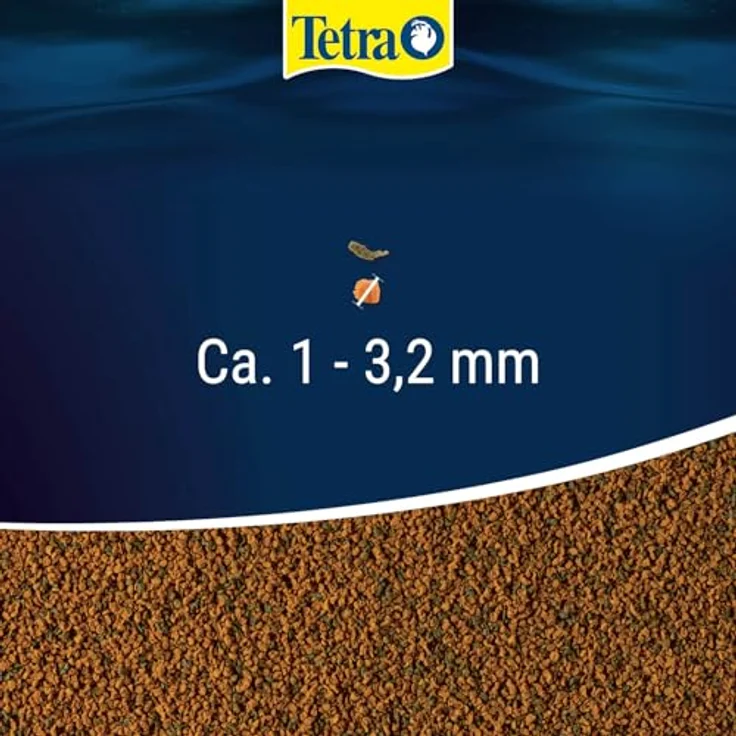 Tetra TetraMin XL Granules, langsam absinkendes Fischfutter für größere Zierfische, 250 ml Dose – Bild 2