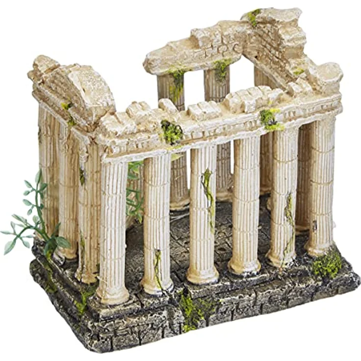 Nobby Aqua Ornaments Akropolis, Aquarien-Dekoration aus ungiftigem Material mit Diffusor und Membranpumpenanschluss, 16 x 10,5 x 14,2 cm – Bild 2