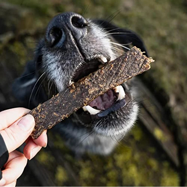 Bellfor Hundesnack Fleischstreifen Ziege, getreidefrei und glutenfrei, 100g - ideal für ernährungssensible Hunde – Bild 4