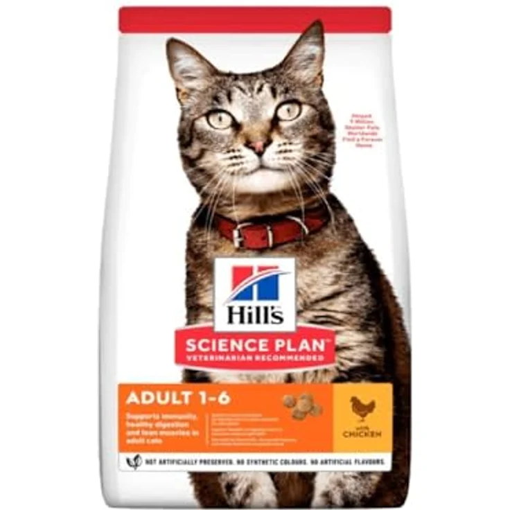 Hill's Science Plan Adult Huhn, Trockenfutter für Katzen mit hochwertigem Protein und Omega-Fettsäuren, 3 kg – Bild 7