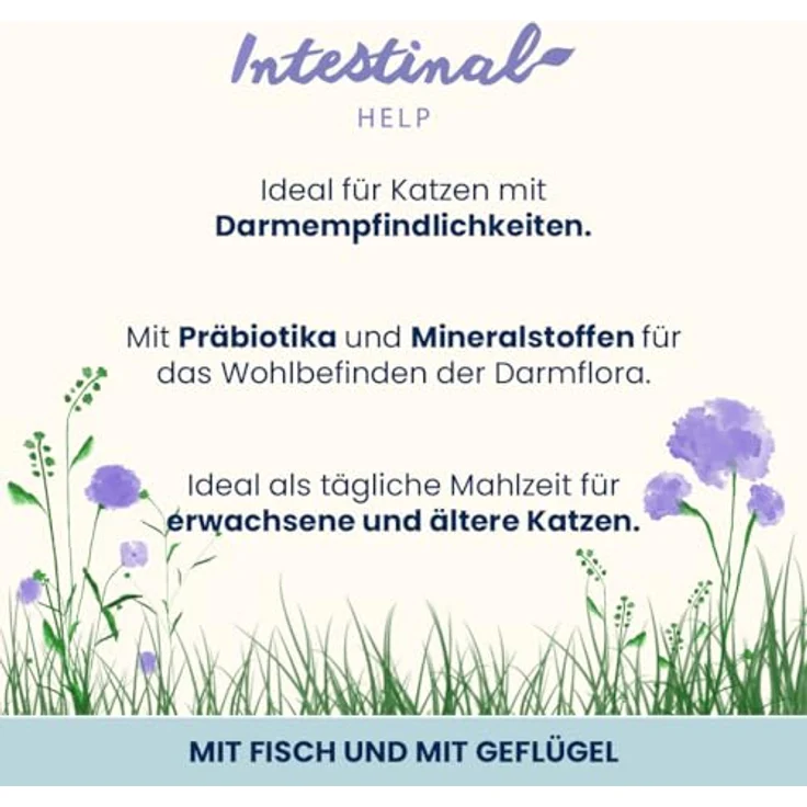 Almo Nature Functional Intestinal Help, Feuchtnahrung für Katzen mit empfindlichem Darm, mit Fisch und Geflügel, 70g (6er Pack) – Bild 2
