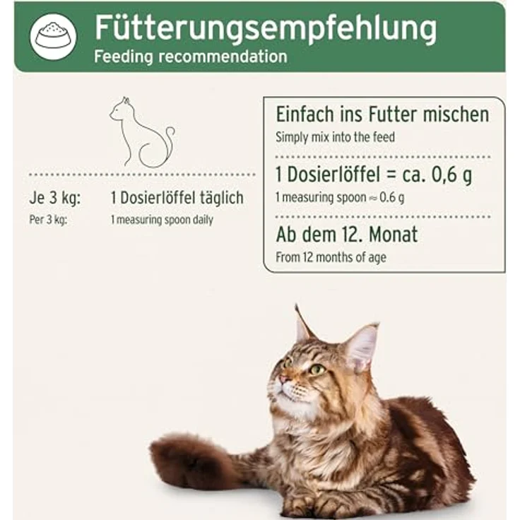 AniForte BARF Complete Cat, 100g natürliche Rundumversorgung mit Moringa, Taurin und Bierhefe, für gesunde Katzenernährung – Bild 4