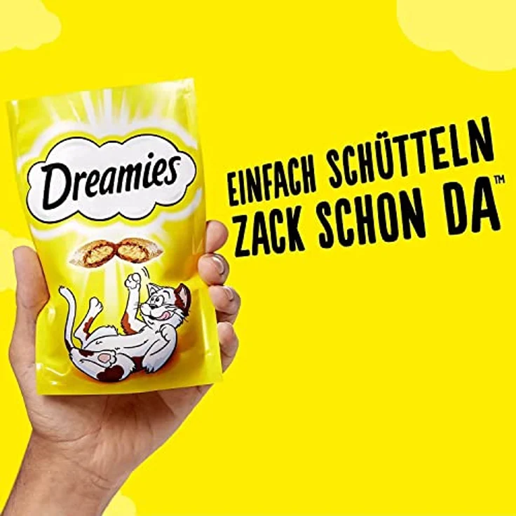 Dreamies Katzensnack Klassik, Sparpaket Lachs, 6 x 60 g, mit knuspriger Hülle und cremig-weichem Kern, ohne künstliche Aromastoffe – Bild 9