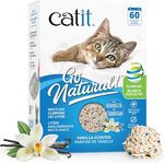 Catit Go Natural, Klumpendes Katzenstreu aus Erbsenhülsen, 99% staubfrei, Vanilleduft, 6,4kg