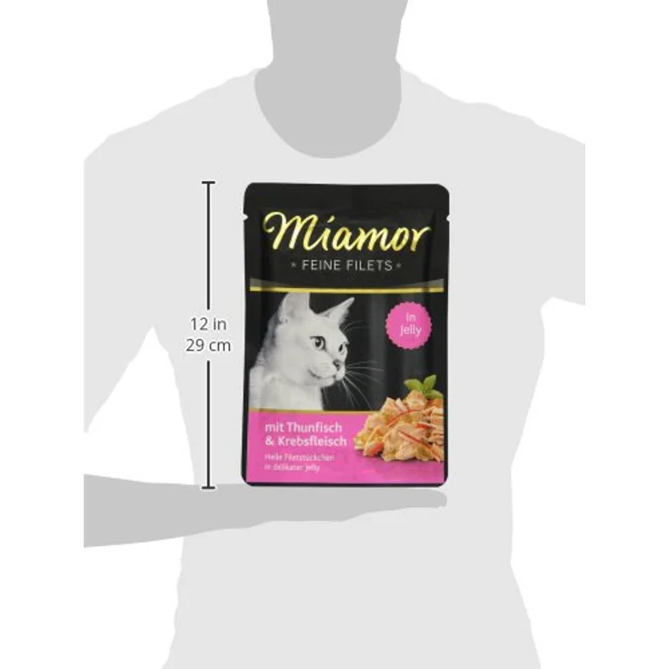 Miamor Feine Filets in Jelly Thun & Krebs, Katzen-Nassfutter ohne Innereien, 24x100g – Bild 2