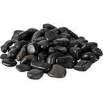 Intergarden Dekosteine schwarz poliert, 20 kg Zierkies 5-8 cm für Garten und Deko, schmutzabweisend und vielseitig einsetzbar