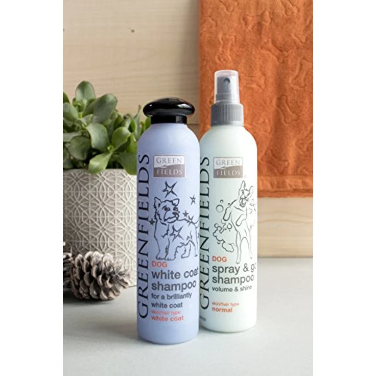 Greenfields Hundeshampoo für weißes / helles Fell, 250ml - verstärkt die Fellfarbe, pH-neutral, allergenfreie Duftstoffe – Bild 2
