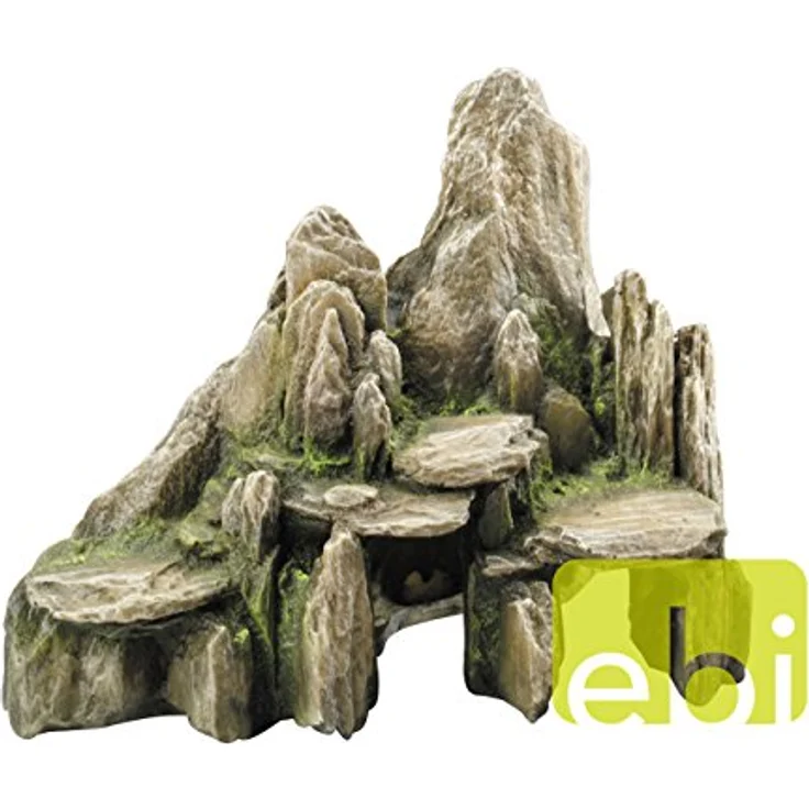 EBI Aqua Della Stone Slate Color Moos, realistische Aquarium Dekoration aus ungiftigem Polyesterharz – Bild 2