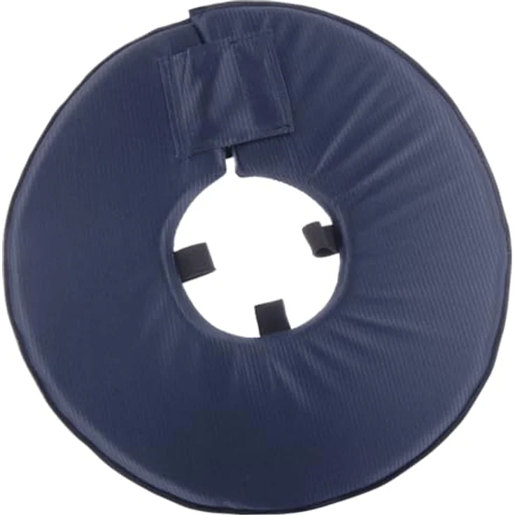 Vetlando Leckschutzkragen XS, Halskrause für Hunde & Katzen, wasserabweisend, waschbar, bequem, keine Sichtbehinderung, blau, Umfang 21-26cm, Durchmesser 26cm – Bild 1