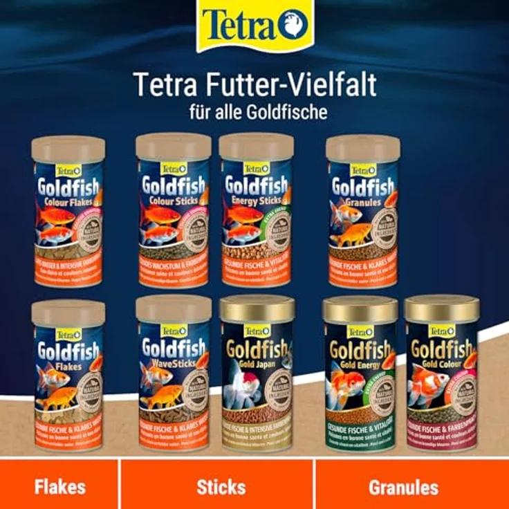 Tetra Goldfish Flakes 1 l, Flockenmischung für Kaltwasserzierfische, mit BioActive Formel und Clean & Clear Water Technologie – Bild 7