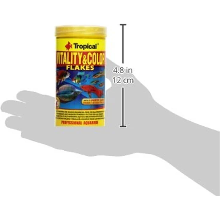 Tropical Vitality Color, farbförderndes Flockenfutter mit Astaxanthin und Vitamin E, 250 ml – Bild 3