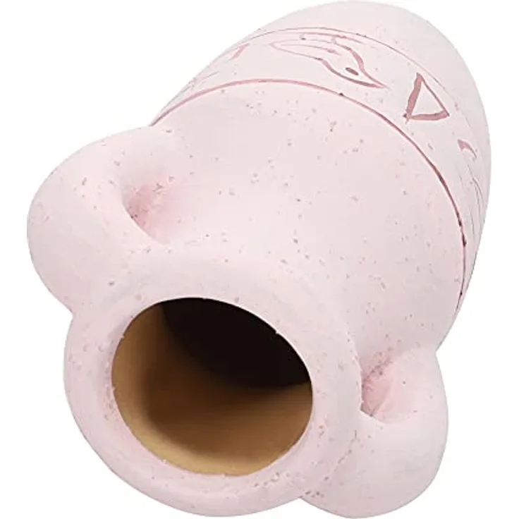HOBBY Aquariendeko Amphore sand S, natürliche Aquariendekoration mit Versteckmöglichkeiten, 13 cm