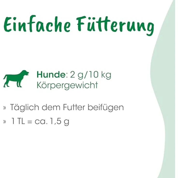 cdVet Agili-Dog, Ergänzungsfuttermittel für Hunde, 70 g - Muskelaufbau, Versorgung mit Kräutern, Vitaminen und Eisen, Unterstützung bei Lustlosigkeit, nach Krankheit, Operation und während Trächtigkeit – Bild 5