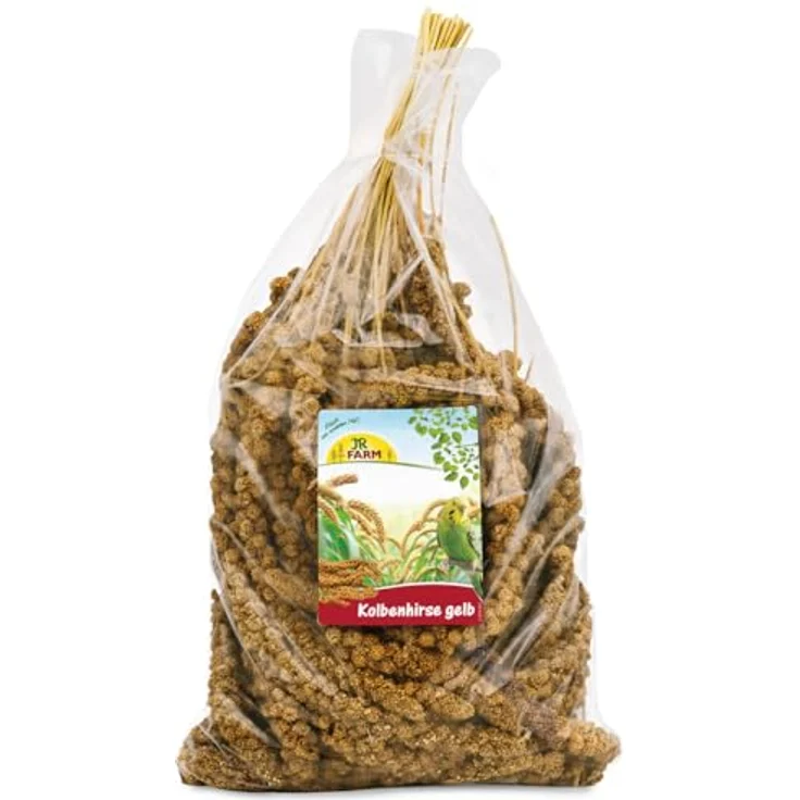 JR FARM Birds Kolbenhirse gelb, 1 kg - Natürliches Vogelfutter für artgerechte Beschäftigung und Vitalförderung, made in Germany – Bild 1