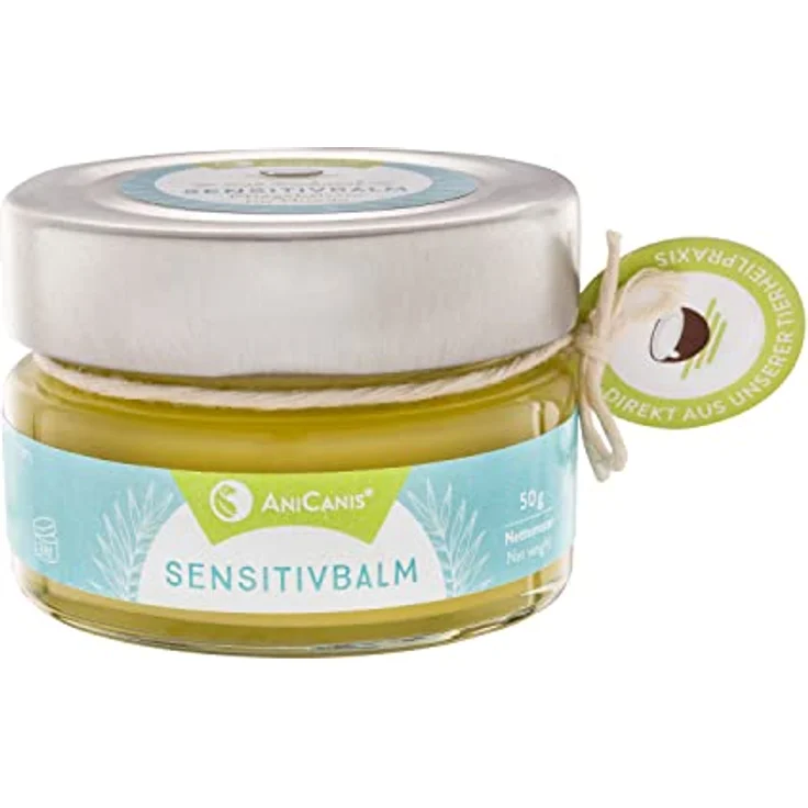 AniCanis Sensitivbalm, Pflegebalsam für Hunde & Katzen mit Bio-Wachs und Bio-Ölen, 50g - Für sensible Haut, entwickelt vom Tierheilpraktiker, 100% Naturprodukt – Bild 1