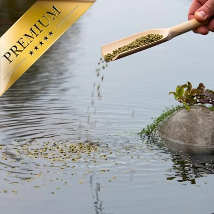 Lyra Pond® 2 x 10 L (7,36 kg) Pond Koi Beauty Pellets, proteinreiches Staple Fischfutter für Teichfische, schwimmfähig, fördert Form und Farbe – Bild 5
