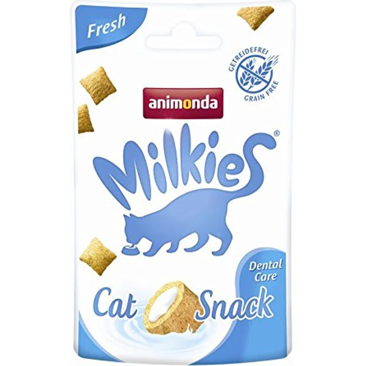 animonda Milkies Knusperkissen Fresh Dental Care, Katzensnacks zur Zahnsteinvorbeugung, 6x30g – Bild 2