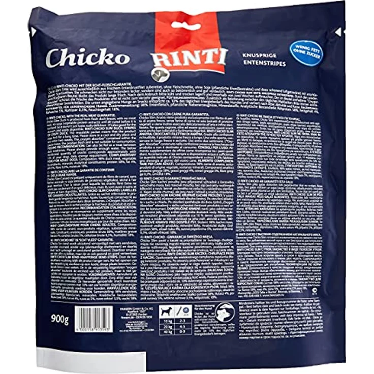 RINTI Chicko Slim Ente, knusprige Entenstripes, 900g, fettarm und ohne Zucker – Bild 2