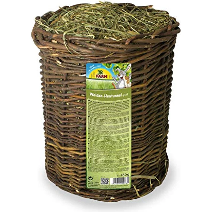 JR Farm Mr. Woodfield Weiden-Heutunnel mittel, Ergänzungsfuttermittel für Kleintiere, 24 cm lang, aus unbehandelter Weide, fördert Zahngesundheit und Darmflora – Bild 4