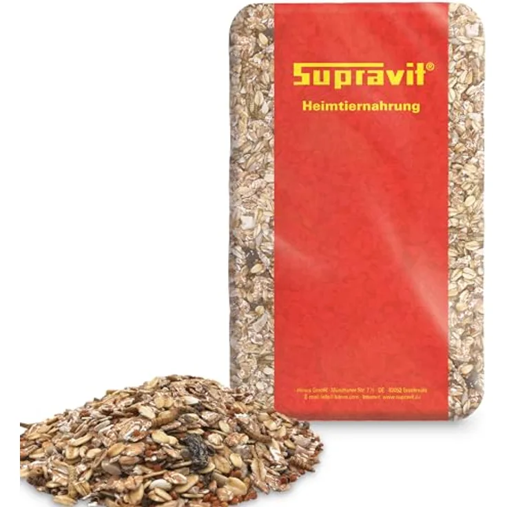 Supravit Spatzenfutter & Sperlingsfutter 25kg – Premium Wildvogelfutter mit Mehlwürmern, energie- und proteinreiches Ganzjahresfutter für Gartenvögel und heimische Wildvögel