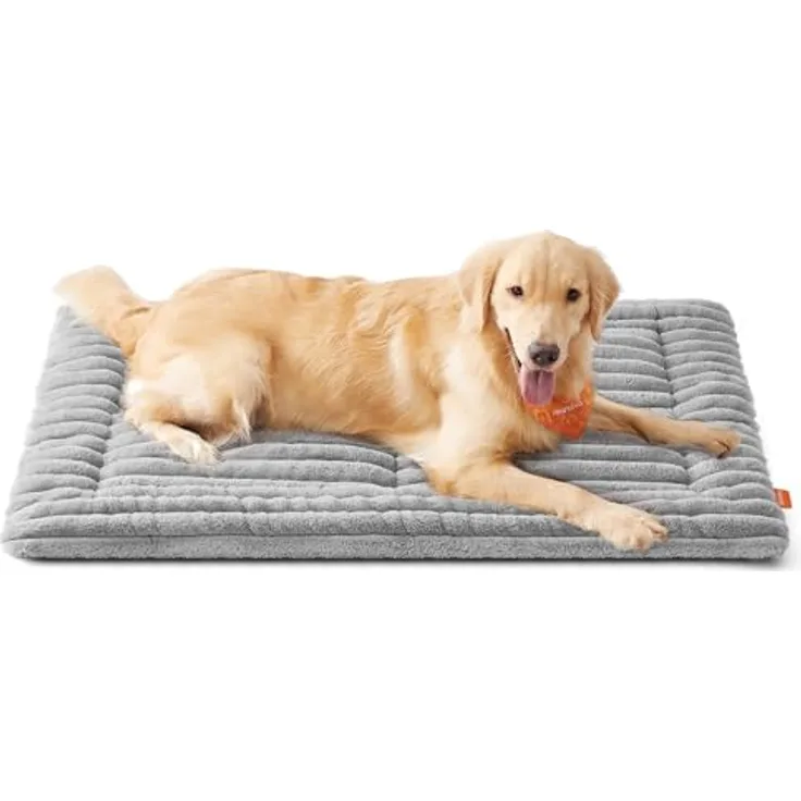 Feandrea Hundedecke XL, 105 x 70 cm, maschinenwaschbare Haustierdecke für Hunde und Katzen, Taubengrau, Anti-Rutsch, Pflegeleicht