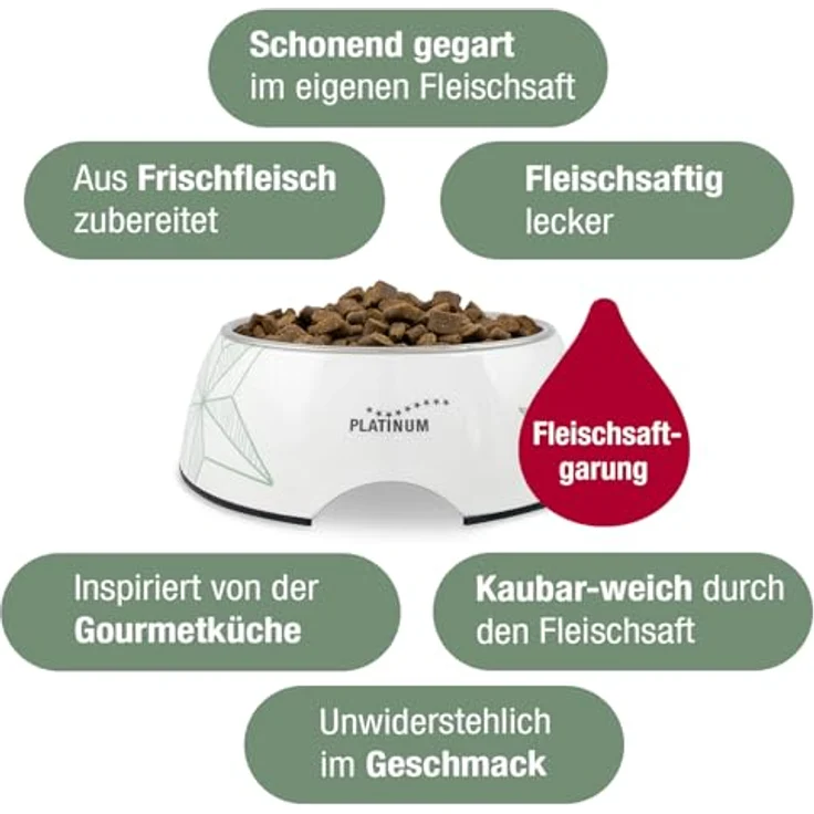 PLATINUM Hundenahrung Adult Lamb, 5kg trockenes Hundefutter aus Fleischsaftgarung, nährstoffreich wie BARF, für kleine und große Hunde, in DE geprüft – Bild 3