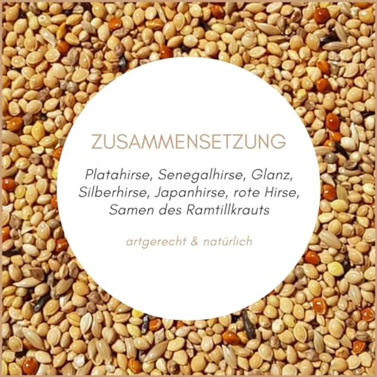 Supravit Exotenfutter 5kg, hochwertiges Mischfutter für exotische Finken mit Hirse und Saaten, kräftigt das Federkleid und unterstützt die Paarungsbereitschaft – Bild 3