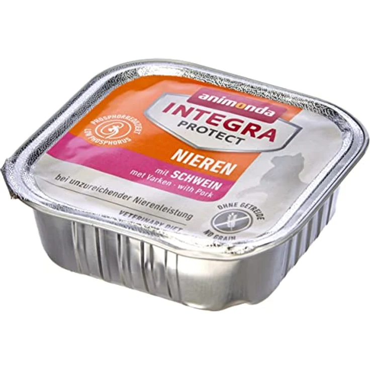 animonda INTEGRA PROTECT Katzenfutter nass Renal (Nieren) Schwein, Diätalleinfutter für erwachsene Katzen, 16 x 100g, vom Tierarzt empfohlen, niedriger Eiweiß- und Phosphorgehalt – Bild 3