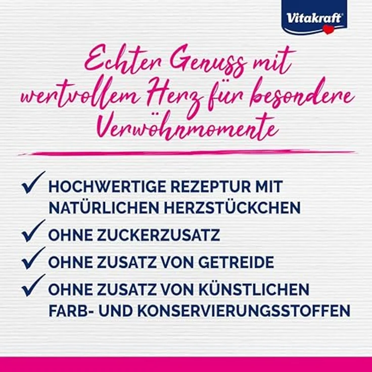 Vitakraft Poésie Délice, Nassfutter Katze in Sauce, mit wertvollem Herz, ohne Zucker und Getreide, 85g – Bild 2