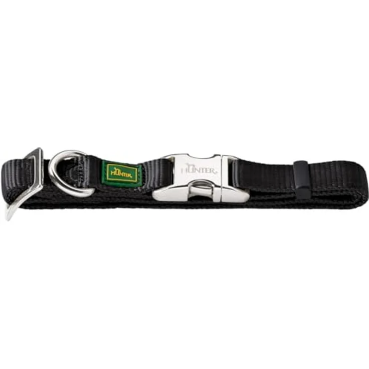 Hunter Hunde-Halsung Vario Basic Alu-Strong schwarz M – Bild 2
