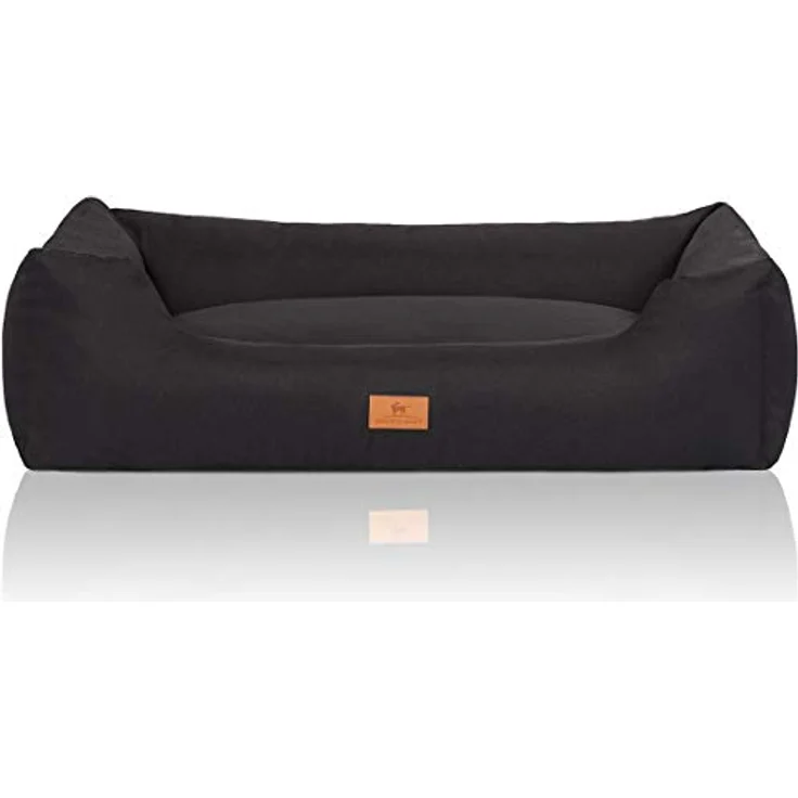 Knuffelwuff Hundebett Lotte Schwarz XL 105x75cm – Bild 3