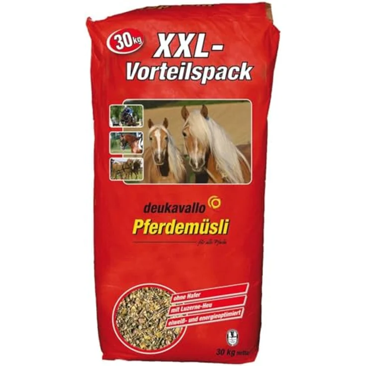 Deuka Deukavallo Pferdemüsli XXL, 30 kg, mit hohem Rohprotein- und Rohfaseranteil für gesunde Ernährung – Bild 1